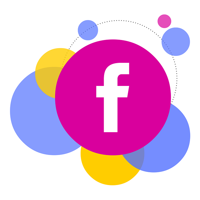 logo facebooku v bublině